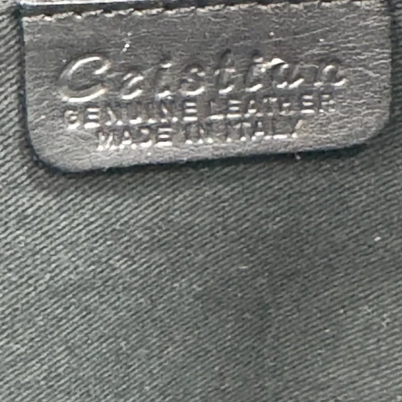 Cristian Genuine Leather Black Tote Bag – Made in Italy - Picture 9 of 10